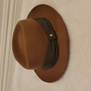 Rag & bone two tone fedora hat sz Small